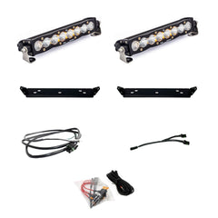 Ford S8 10 Inch Dual Behind Grille Light Bar Kit - Ford 2021-2026 F-150 Raptor, 2024-2026 F-150 Raptor 37/R Clear 448065