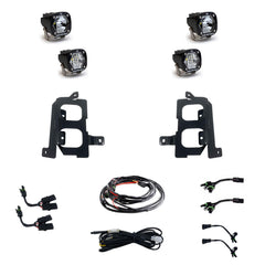 GMC S1 Dual Fog Pocket Light Kit - GMC 2019-22 Sierra 1500 Clear/Clear 448085