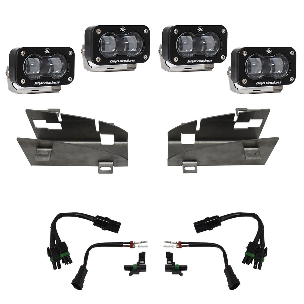RAM Dual S2 SAE Fog Pocket Light Kit - RAM 2019-24 1500 Rebel; 2021-24 1500 TRX Clear 448164