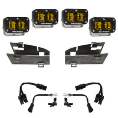 RAM Dual S2 SAE Fog Pocket Light Kit - RAM 2019-24 1500 Rebel; 2021-24 1500 TRX Baja Amber 448169