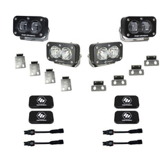 S2 SAE/S2 Sport Fog Pocket Kit - Ford 2021-2026 F-150 Raptor; 2023-2026 Bronco Raptor, 2024-2026 F-150 Raptor 37/R Clear 448180