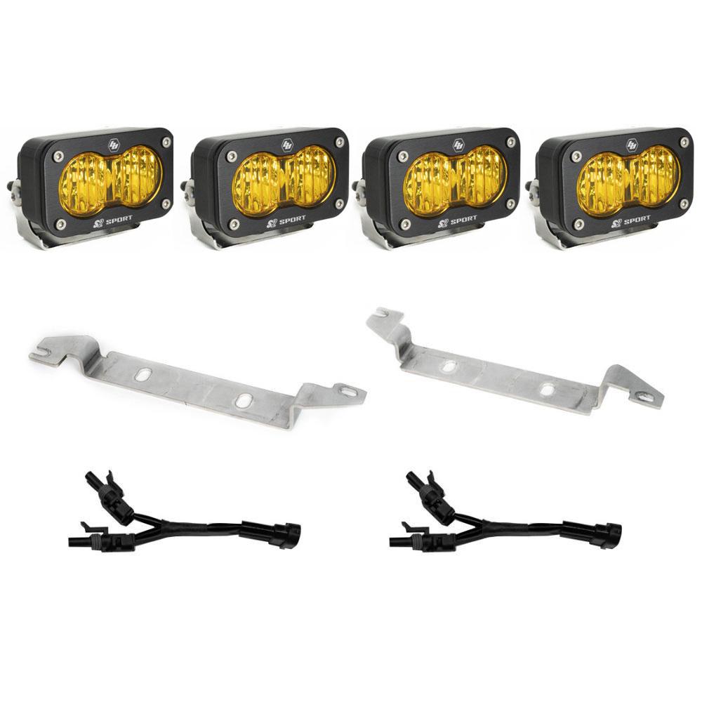 Toyota S2 Sport Dual Fog Pocket Light Kit - Toyota 2024-2026 Tacoma Baja Amber 448259