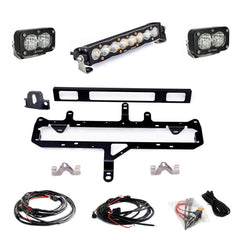Toyota S8 10" Light Bar / S2 Pro TRD Pro Grille Conversion Light Kit - 2024-2026 Toyota Tacoma Clear 448262
