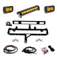 Toyota S8 10" Light Bar / S2 Pro TRD Pro Grille Conversion Light Kit - 2024-2026 Toyota Tacoma Baja Amber 448263