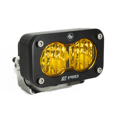 S2 Pro Black LED Auxiliary Light Pod Wide Cornering Baja Amber 480015