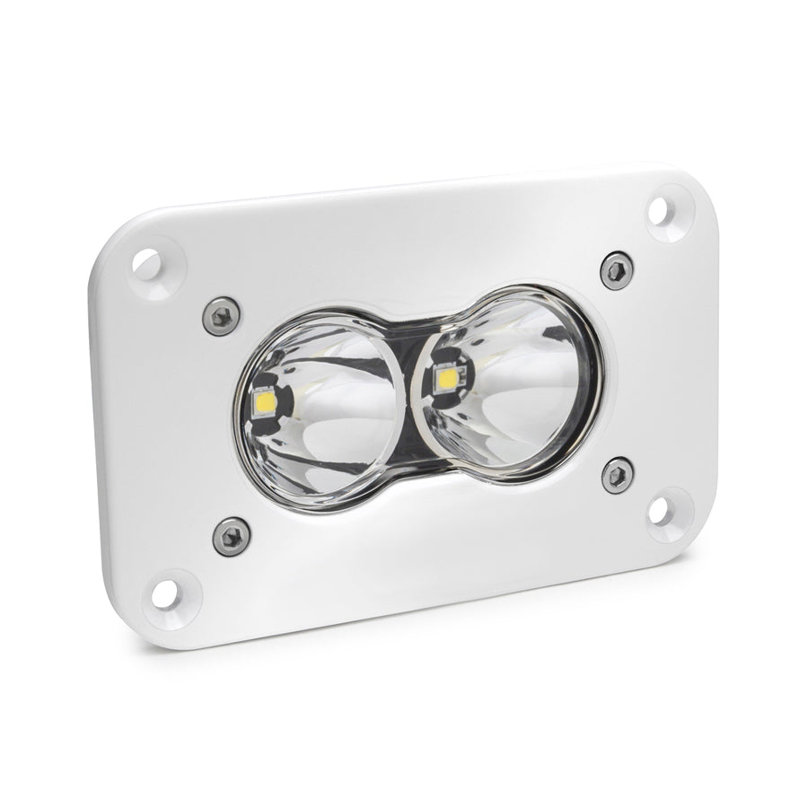 S2 Pro White Flush Mount LED Auxiliary Light Pod Spot 481001WT