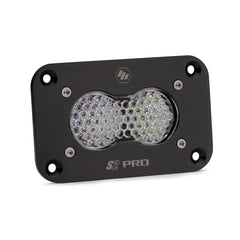 S2 Pro Black Flush Mount LED Auxiliary Light Pod Work/Scene Clear 481006