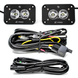 S2 Pro Black Flush Mount LED Light Pod Reverse Kit Work/Scene 487808