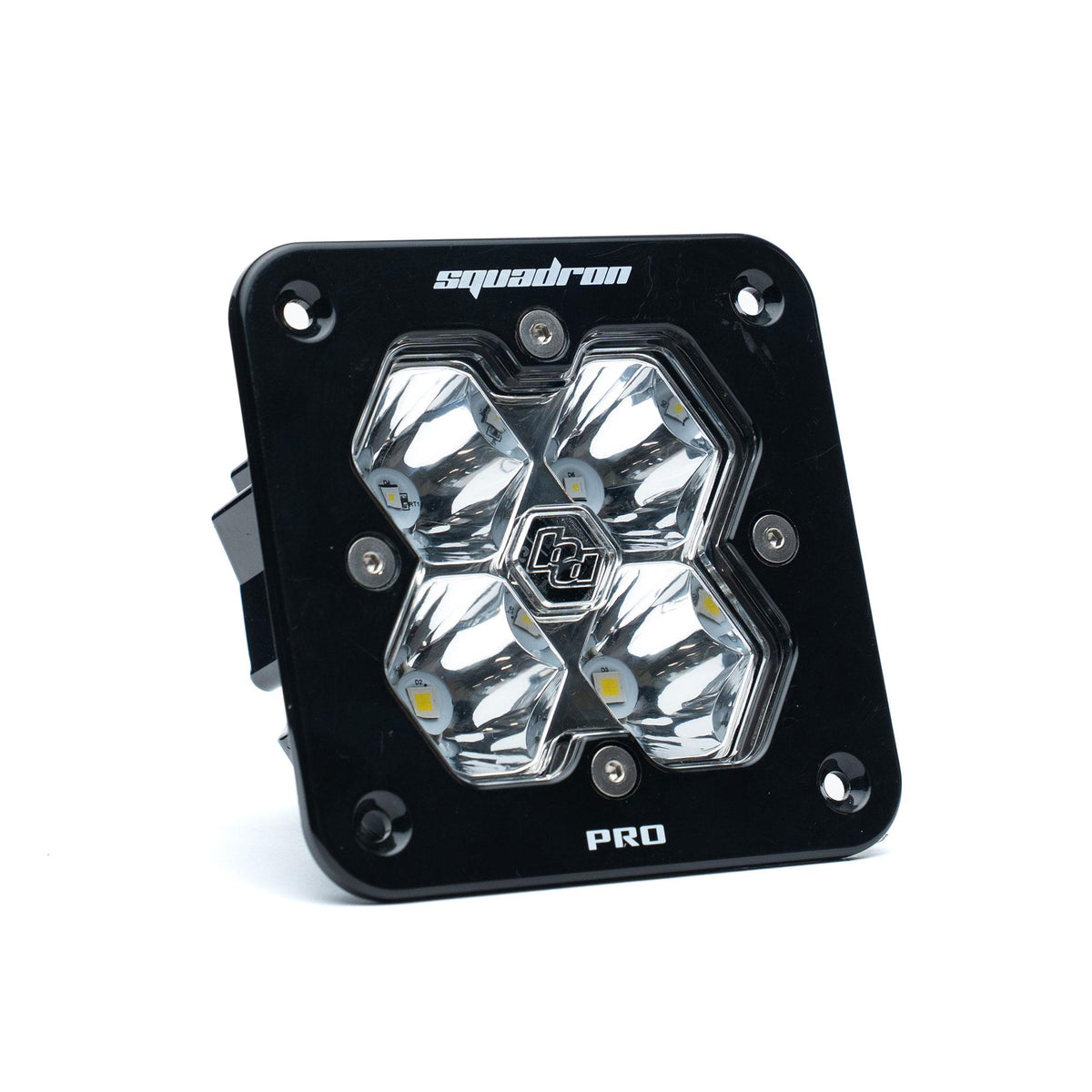 Squadron 2.0 Pro Black Flush Mount LED Auxiliary Light Pod Spot Clear 49-1001-2