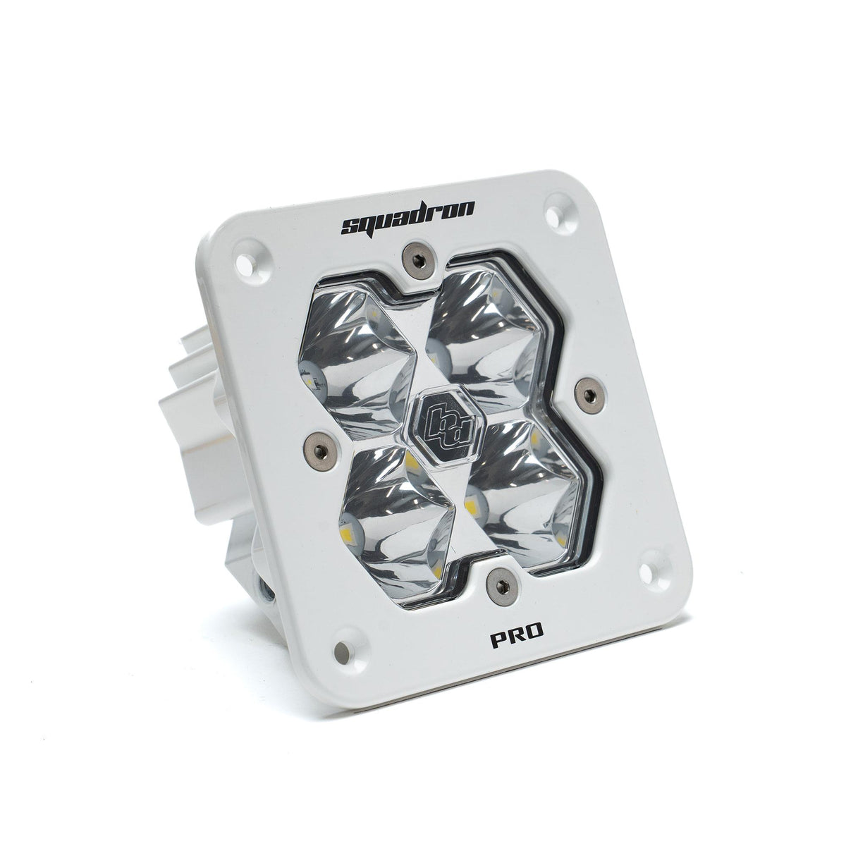 Squadron 2.0 Pro White Flush Mount LED Auxiliary Light Pod Spot Clear 49-1001-WT-2