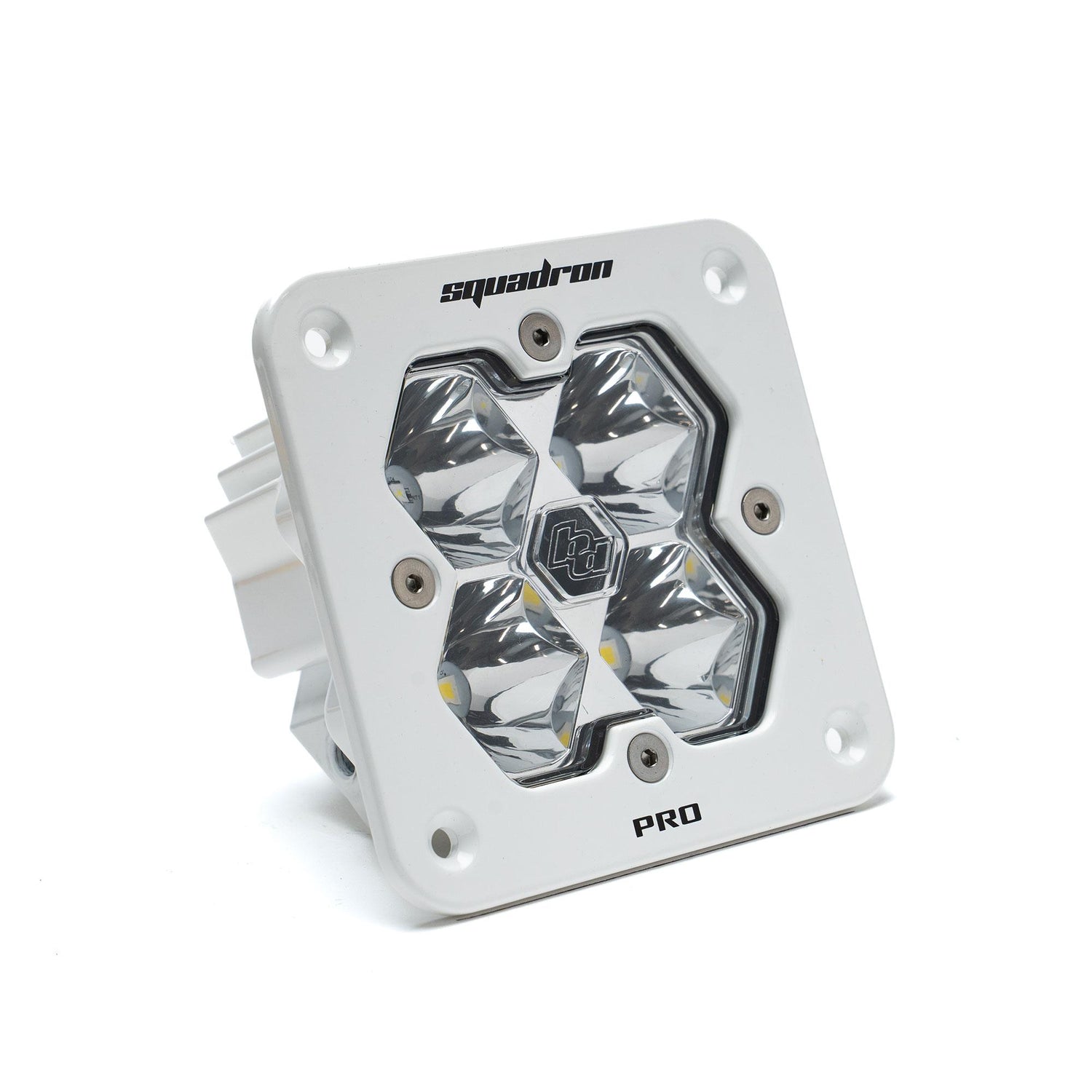Squadron 2.0 Pro White Flush Mount LED Auxiliary Light Pod Spot Clear 49-1001-WT-2