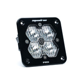 Squadron 2.0 Pro Black Flush Mount LED Auxiliary Light Pod Wide Cornering Clear 49-1005-2