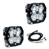 Squadron 2.0 Pro Black LED Auxiliary Light Pod Pair Driving/Combo Clear Yes Toggle On/Off 49-7803-2