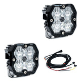 Squadron 2.0 Pro Black LED Auxiliary Light Pod Pair Wide Cornering Clear Yes Toggle On/Off 49-7805-2
