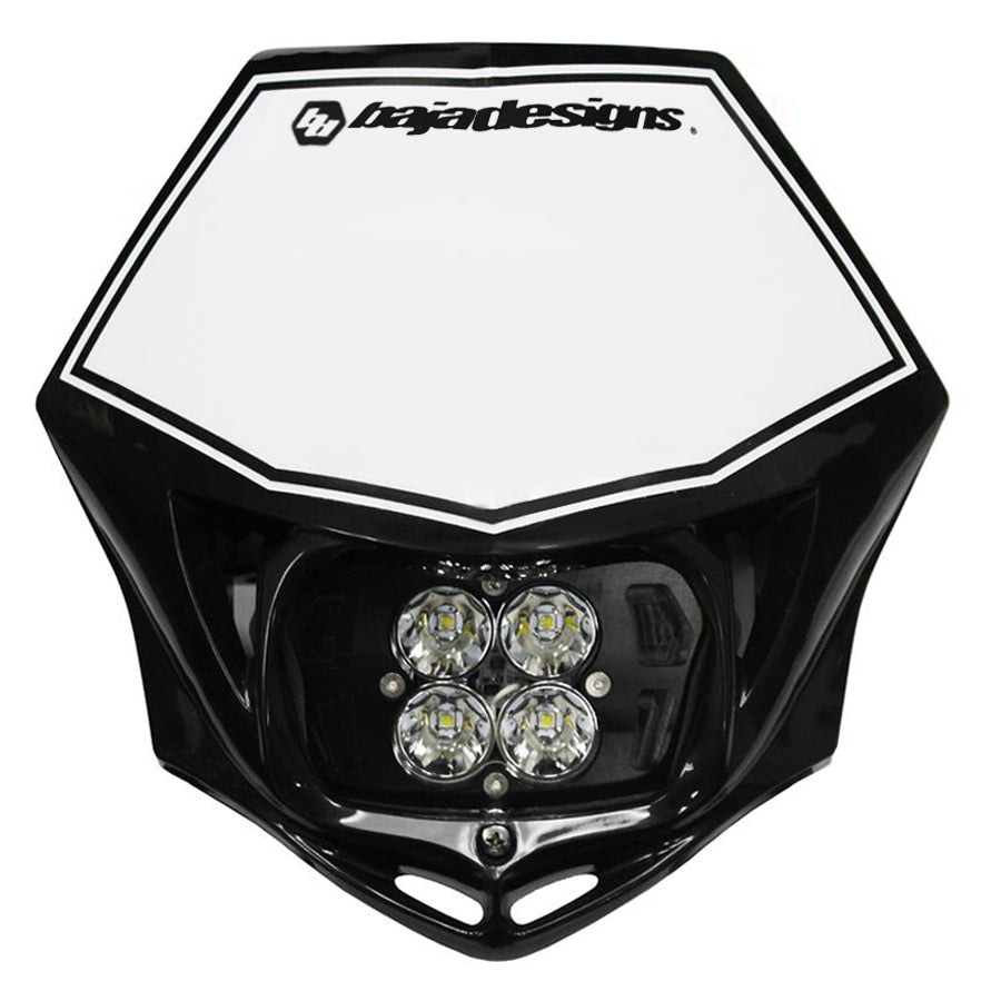 Motorcycle Squadron Pro (A/C) Headlight Kit w/ Shell Black 497001BKAC