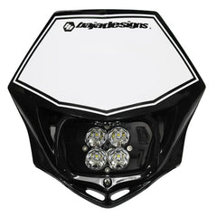Motorcycle Squadron Pro (D/C) Headlight Kit w/ Shell Black 497001BK