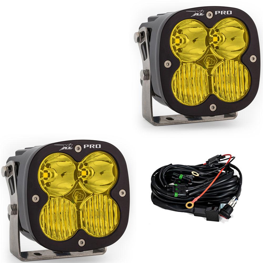XL Pro LED Auxiliary Light Pod Pair Driving/Combo Baja Amber 507813
