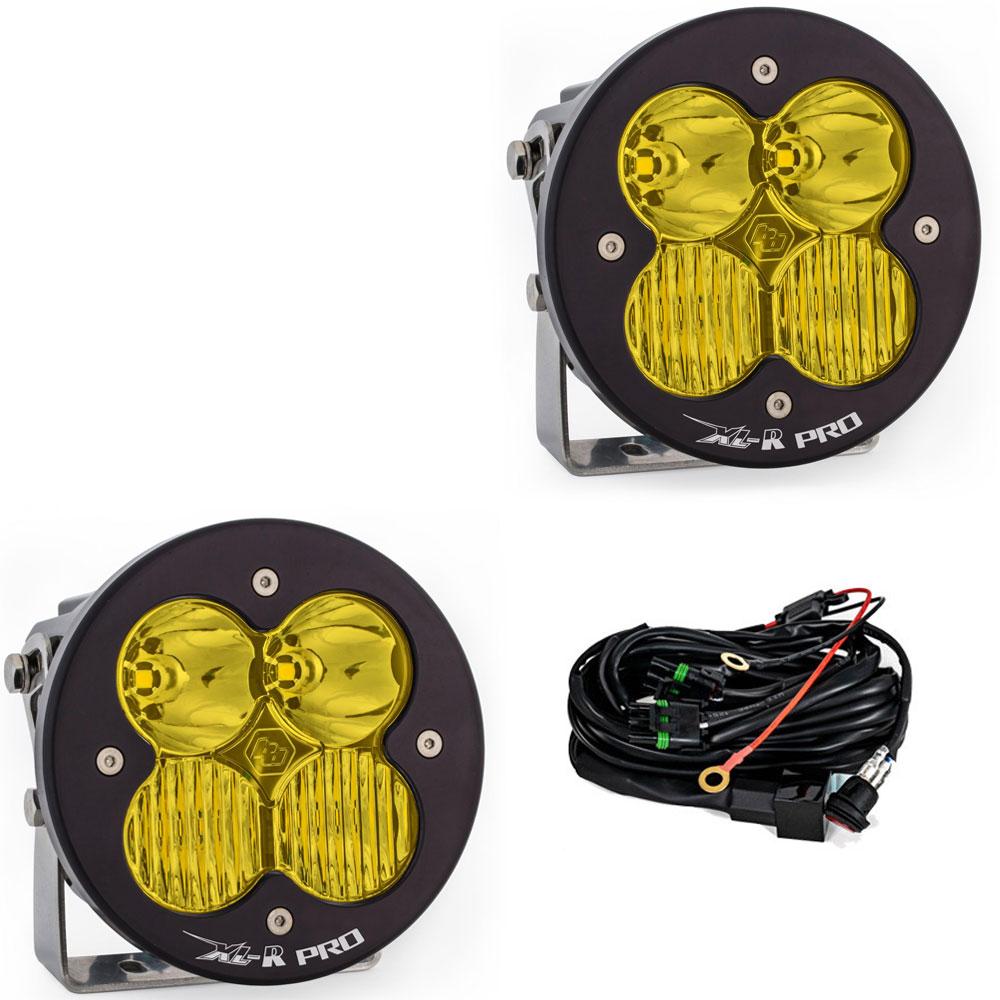 XL-R Pro LED Auxiliary Light Pod Pair Driving/Combo Baja Amber 537813