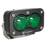 S2 Sport Black LED Auxiliary Light Pod Spot Green 540001GR