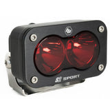 S2 Sport Black LED Auxiliary Light Pod Spot Red 540001RD
