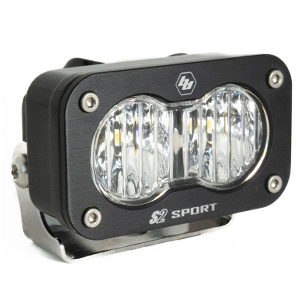 S2 Sport Black LED Auxiliary Light Pod Wide Cornering Clear 540005