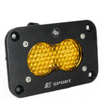 S2 Sport Black Flush Mount LED Auxiliary Light Pod Work/Scene Baja Amber 541016