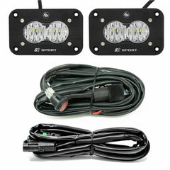 S2 Sport Black Flush Mount LED Light Pod Reverse Kit Wide Cornering 547807