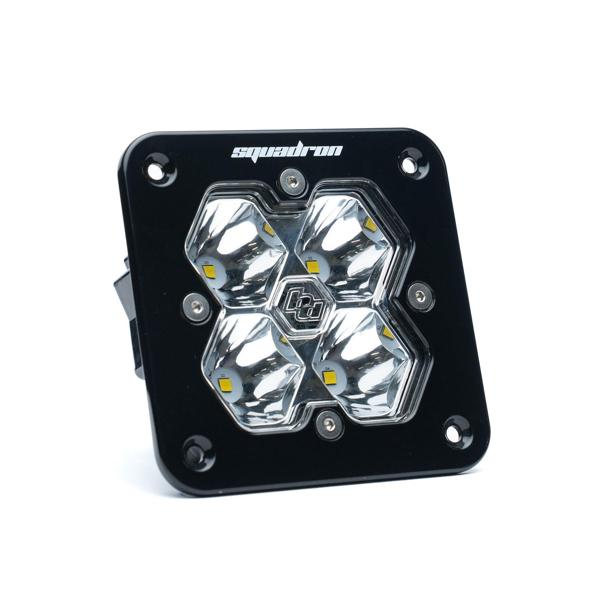 Squadron 2.0 Sport Black Flush Mount LED Auxiliary Light Pod Spot Clear 55-1001-2