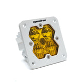 Squadron 2.0 Sport White Flush Mount LED Auxiliary Light Pod Driving/Combo Baja Amber 55-1013-WT-2