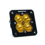 Squadron 2.0 Sport Black Flush Mount LED Auxiliary Light Pod Wide Cornering Baja Amber 55-1015-2