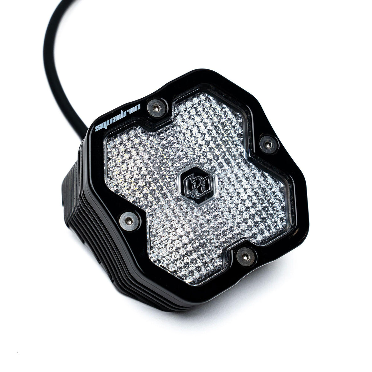 Squadron 2.0 Sport Black Angled Flush Mount LED Auxiliary Light Pod 55-2006-2