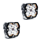 Squadron 2.0 Sport Black LED Auxiliary Light Pod Pair Spot Clear No 55-7801-2NH