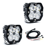 Squadron 2.0 Sport Black LED Auxiliary Light Pod Pair Driving/Combo Clear Yes 55-7803-2