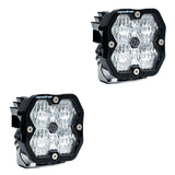 Squadron 2.0 Sport Black LED Auxiliary Light Pod Pair Wide Cornering Clear No 55-7805-2NH