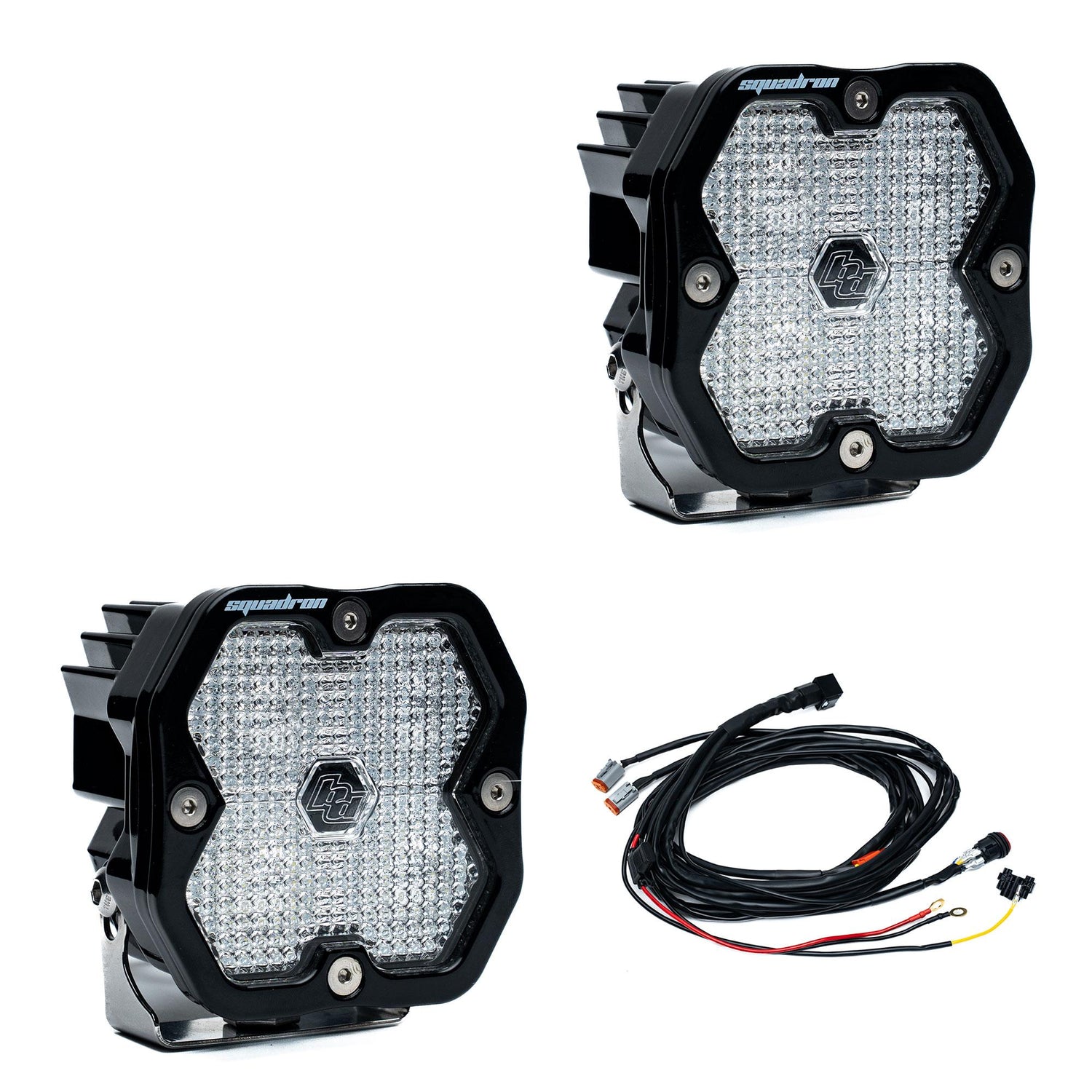 Squadron 2.0 Sport Black LED Auxiliary Light Pod Pair Work/Scene Clear Yes 55-7806-2