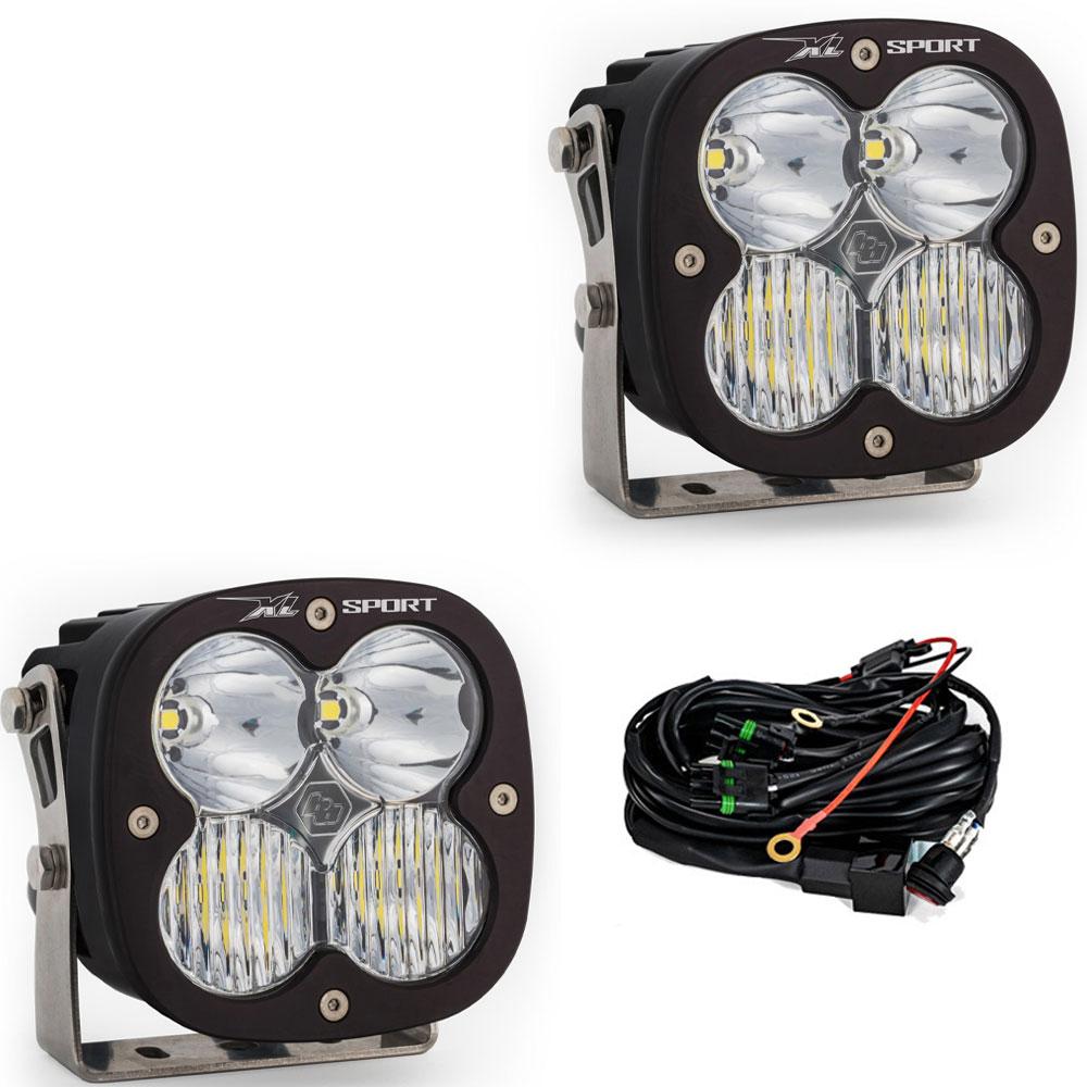 XL Sport LED Auxiliary Light Pod Pair Driving/Combo Clear 567803