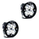 Squadron-R 2.0 Sport Black LED Auxiliary Light Pod Pair Spot Clear No 58-7801-2NH