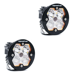 Squadron-R 2.0 Sport Black LED Auxiliary Light Pod Pair Driving/Combo Clear No 58-7803-2NH