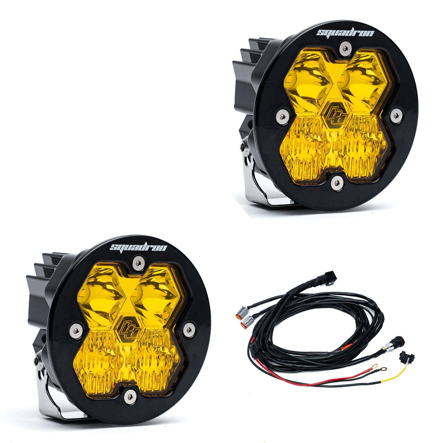 Squadron-R 2.0 Sport Black LED Auxiliary Light Pod Pair Driving/Combo Baja Amber Yes 58-7813-2