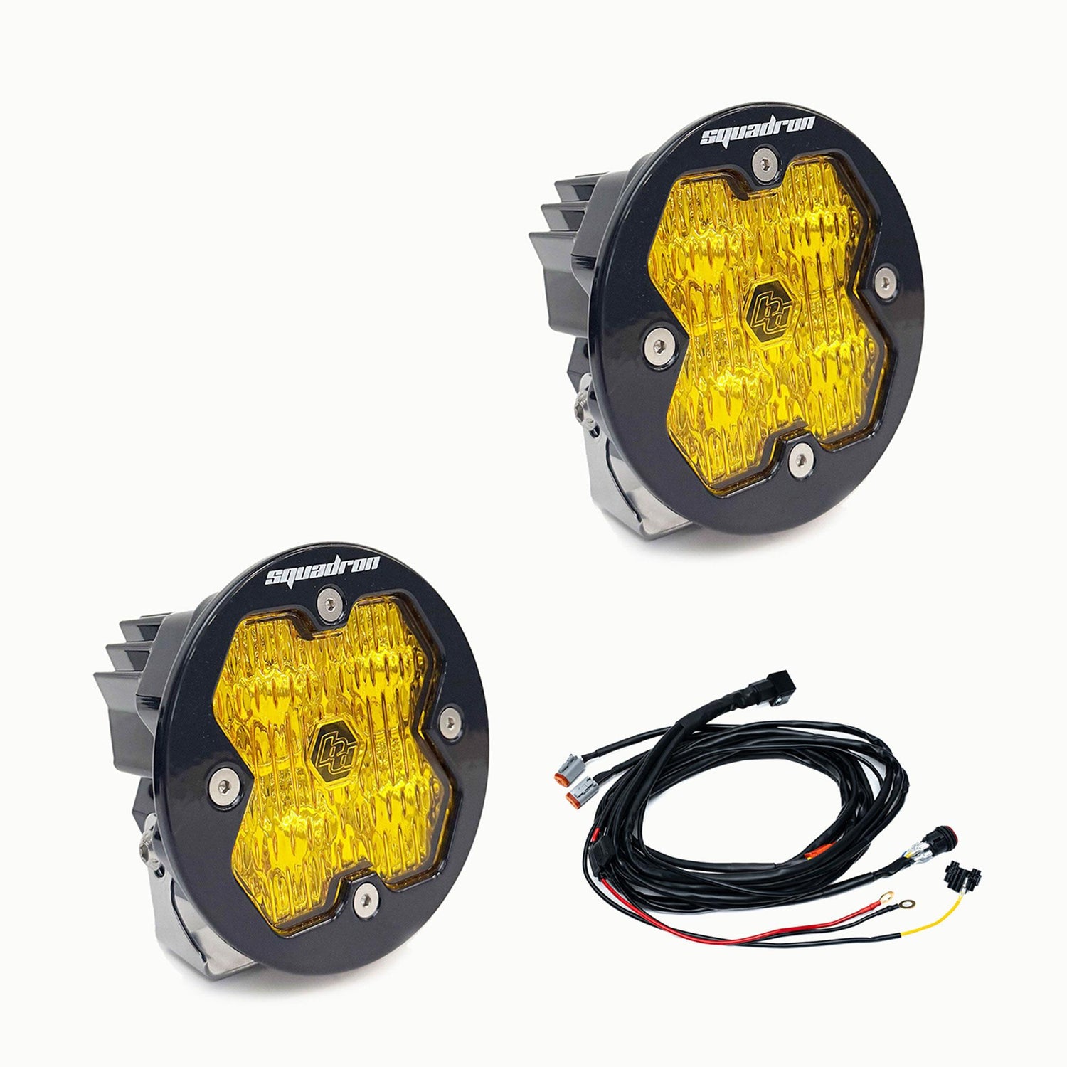 Squadron-R 2.0 Sport Black LED Auxiliary Light Pod Pair Wide Cornering Baja Amber Yes 58-7815-2