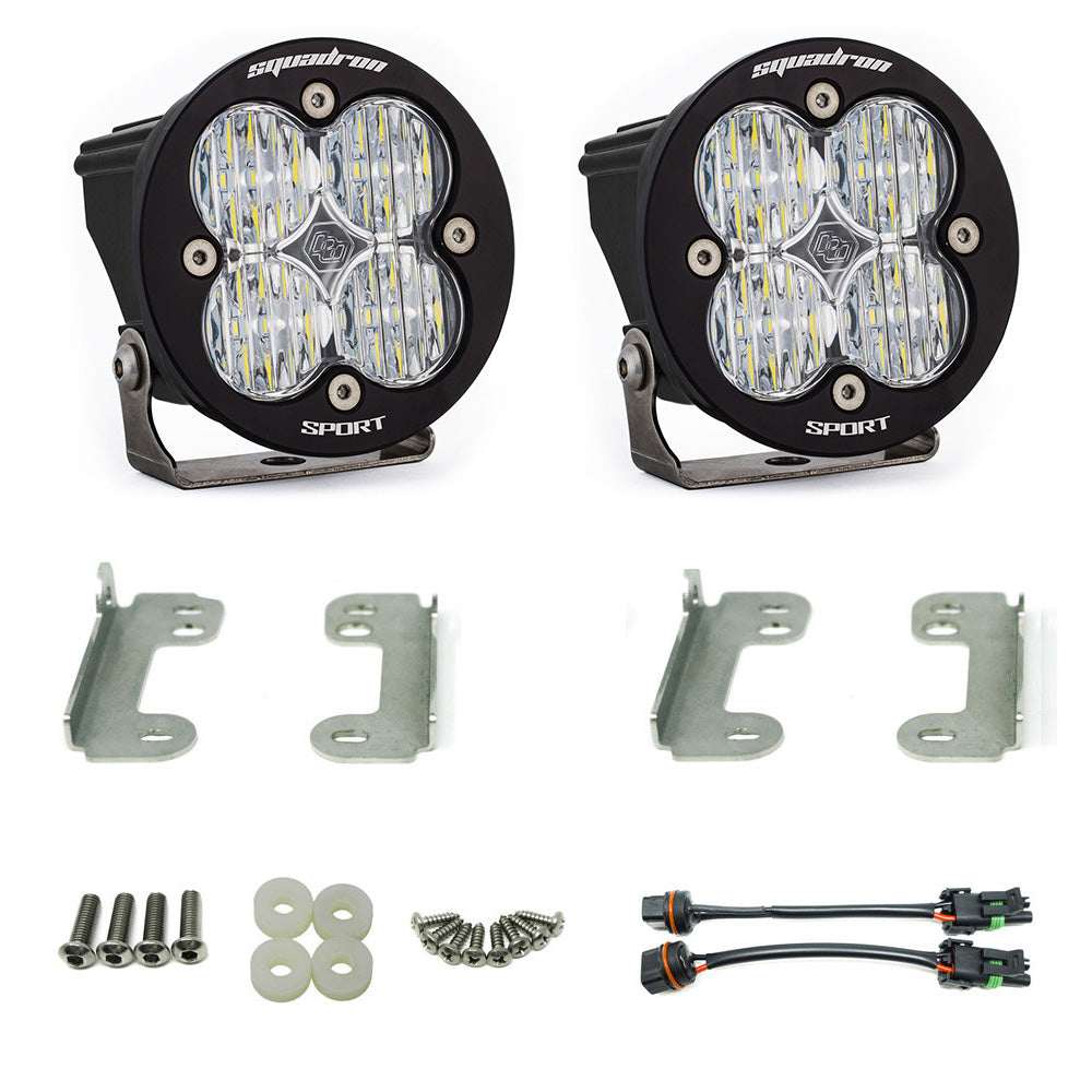 Jeep JK Squadron-R Sport Fog Pocket Light Kit - Jeep 2010-18 Wrangler JK; NOTE: w/ Standard OE Bumper 587503