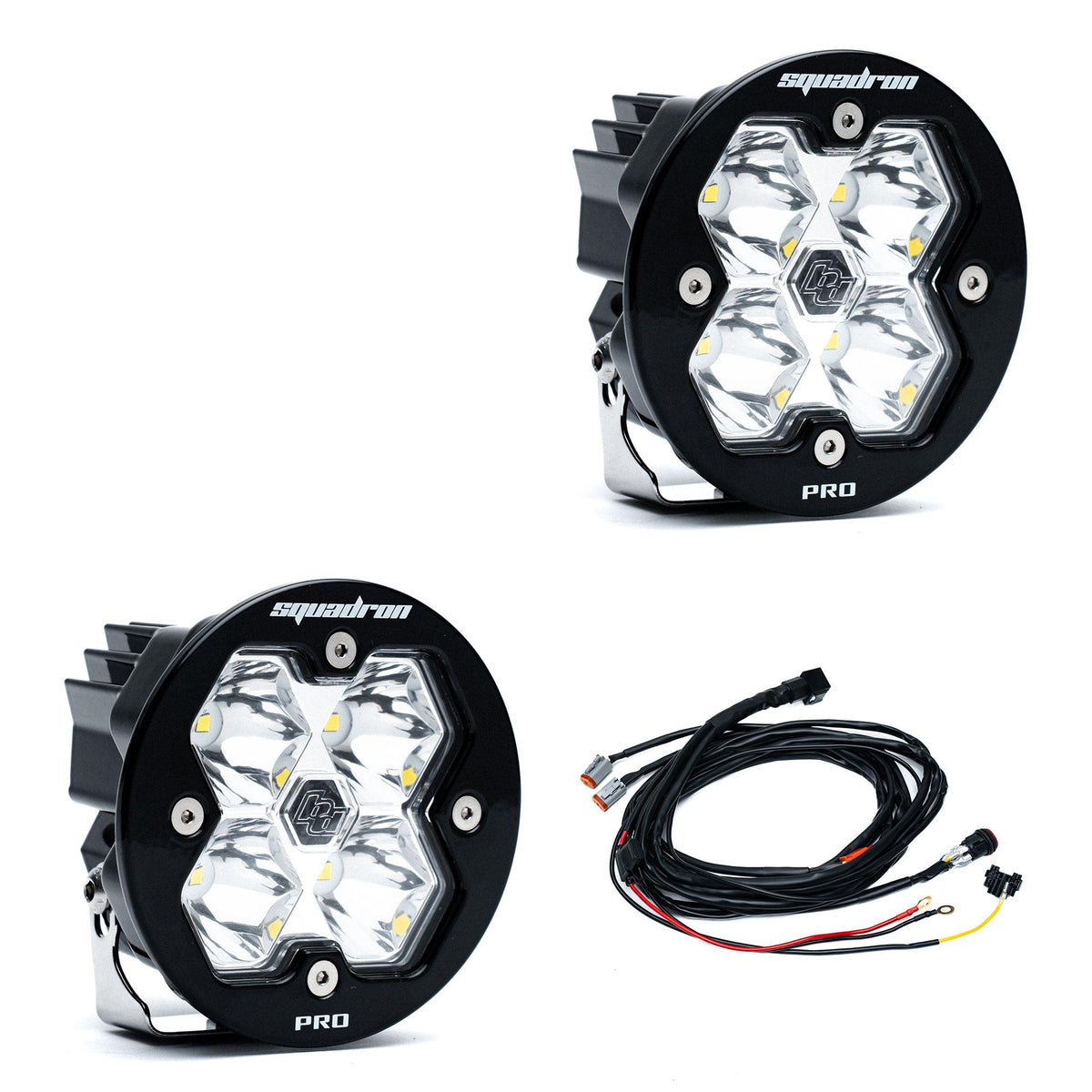 Squadron-R 2.0 Pro Black LED Auxiliary Light Pod Pair Spot Clear Yes Toggle On/Off 59-7801-2