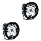 Squadron-R 2.0 Pro Black LED Auxiliary Light Pod Pair Spot Clear No 59-7801-2NH