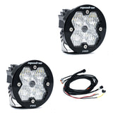 Squadron-R 2.0 Pro Black LED Auxiliary Light Pod Pair Wide Cornering Clear Yes Toggle On/Off 59-7805-2