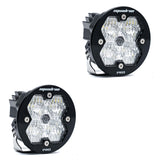 Squadron-R 2.0 Pro Black LED Auxiliary Light Pod Pair Wide Cornering Clear No 59-7805-2NH