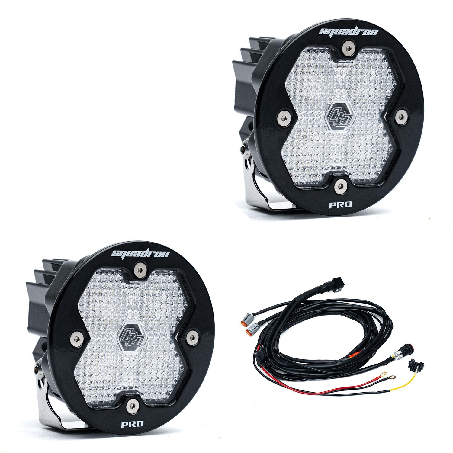 Squadron-R 2.0 Pro Black LED Auxiliary Light Pod Pair Work/Scene Clear Yes Toggle On/Off 59-7806-2