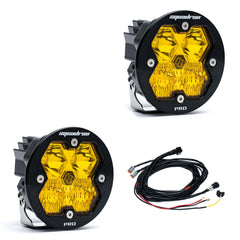 Squadron-R 2.0 Pro Black LED Auxiliary Light Pod Pair Driving/Combo Baja Amber Yes Toggle On/Off 59-7813-2