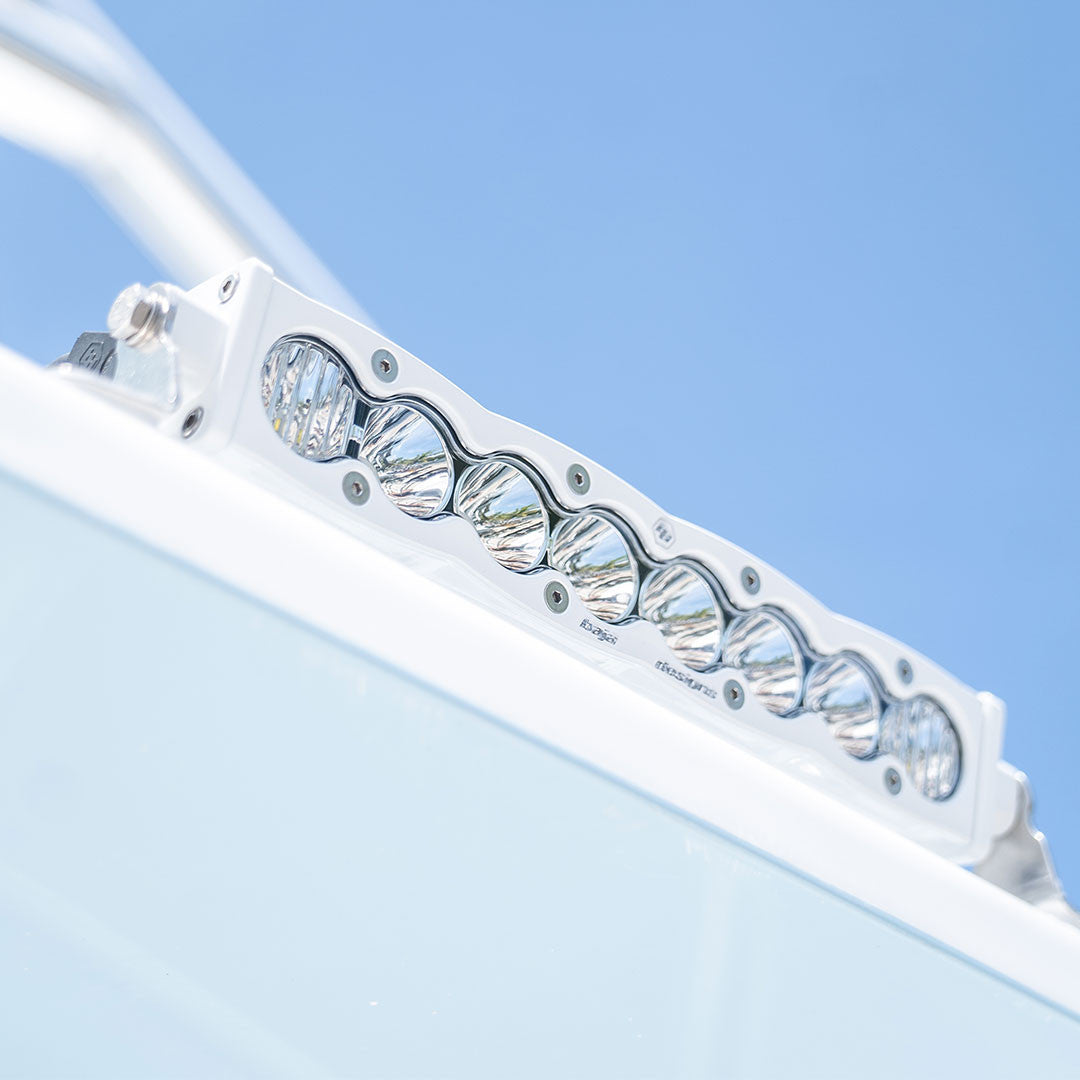 S8 White Straight LED Light Bar 10 Inch 701003WT
