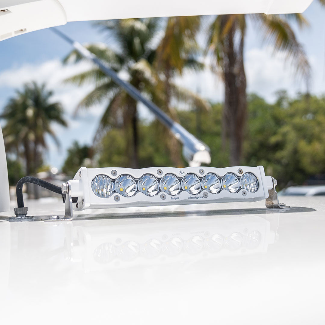 S8 White Straight LED Light Bar 10 Inch 701003WT