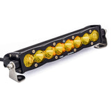 S8 Straight LED Light Bar Driving/Combo Baja Amber 10 Inch 701013